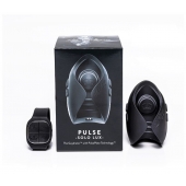 Темно-серый инновационный мужской осциллятор PULSE SOLO LUX с пультом ДУ - Hot Octopuss - в Салавате купить с доставкой