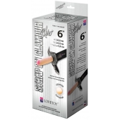 Пояс-трусики с насадкой Glamour Silver - 15,5 см. - LOVETOY (А-Полимер) - купить с доставкой в Салавате