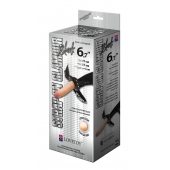 Пояс-трусики с насадкой Glamour - 17 см. - LOVETOY (А-Полимер) - купить с доставкой в Салавате