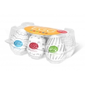 Набор из 6 мастурбаторов Tenga EGG Easy Beat с различным рельефом - Tenga - в Салавате купить с доставкой