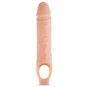 Телесный реалистичный фаллоудлинитель 10 Inch Silicone Cock Sheath Penis Extender - 25,4 см. - Blush Novelties - в Салавате купить с доставкой