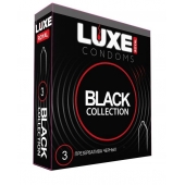 Черные презервативы LUXE Royal Black Collection - 3 шт. - Luxe - купить с доставкой в Салавате