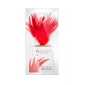 Красный перьевой тиклер Plume - 23 см. - Lola Lingerie - купить с доставкой в Салавате