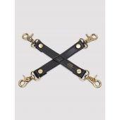 Черный фиксатор для манжет Bound to You Faux Leather Hogtie - Fifty Shades of Grey - купить с доставкой в Салавате