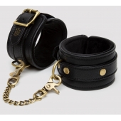 Черные оковы на ноги Bound to You Faux Leather Ankle Cuffs - Fifty Shades of Grey - купить с доставкой в Салавате