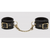 Черные наручники Bound to You Faux Leather Wrist Cuffs - Fifty Shades of Grey - купить с доставкой в Салавате