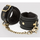 Черные наручники Bound to You Faux Leather Wrist Cuffs - Fifty Shades of Grey - купить с доставкой в Салавате