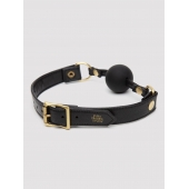 Черный кляп-шар Bound to You Faux Leather Ball Gag - Fifty Shades of Grey - купить с доставкой в Салавате