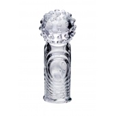 Прозрачная рельефная насадка на палец Ricol - 8 см. - A-toys в Салавате Прозрачная рельефная насадка на палец Ricol - 8 см. - A-toys