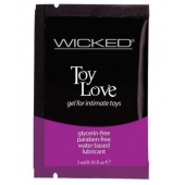 Лубрикант на водной основе для использования с игрушками WICKED Toy Love - 3 мл. - Wicked - купить с доставкой в Салавате