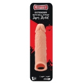 Телесная насадка EXTENDER WITH BALL STRAP 6.5 - 17 см. - Dream Toys - в Салавате купить с доставкой