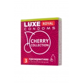 Презервативы с ароматом вишни LUXE Royal Cherry Collection - 3 шт. - Luxe - купить с доставкой в Салавате