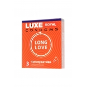 Презервативы с продлевающим эффектом LUXE Royal Long Love - 3 шт. - Luxe - купить с доставкой в Салавате