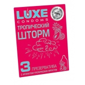 Презервативы с ароматом тропический фруктов  Тропический шторм  - 3 шт. - Luxe - купить с доставкой в Салавате