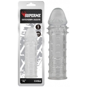 Прозрачная реалистичная насадка на пенис Extra Texture Sleeve - 16,2 см. - Chisa - в Салавате купить с доставкой