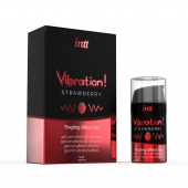 Жидкий интимный гель с эффектом вибрации Vibration! Strawberry - 15 мл. - INTT - купить с доставкой в Салавате