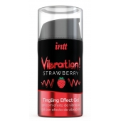 Жидкий интимный гель с эффектом вибрации Vibration! Strawberry - 15 мл. - INTT - купить с доставкой в Салавате