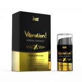 Жидкий интимный гель с эффектом вибрации Vibration! Vodka Energy - 15 мл. - INTT - купить с доставкой в Салавате