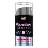 Жидкий интимный гель с эффектом вибрации Vibration! Bubble Gum - 15 мл. - INTT - купить с доставкой в Салавате
