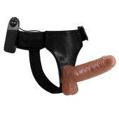 Страпон на трусиках с вибрацией Ultra Passionate Harness - 16 см. - Baile - купить с доставкой в Салавате
