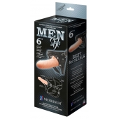 Телесный пустотелый харнесс MEN Style - 17,5 см. - LOVETOY (А-Полимер) - купить с доставкой в Салавате