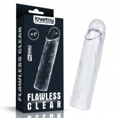 Прозрачная насадка-удлинитель Flawless Clear Penis Sleeve Add 1 - 15,5 см. - Lovetoy - в Салавате купить с доставкой