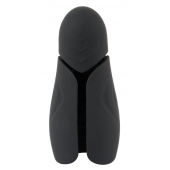 Черный силиконовый вибромастурбатор с нагревом Masturbator with 2 Functions - Orion - в Салавате купить с доставкой