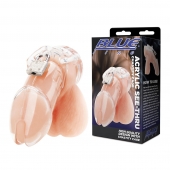 Прозрачная клетка целомудрия Acrylic See-thru Chastity Cage - BlueLine - купить с доставкой в Салавате