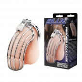 Металлическая клетка Prisoner Cock Сage с замком - BlueLine - купить с доставкой в Салавате