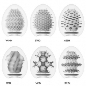Набор из 6 мастурбаторов Tenga EGG IV с различным рельефом - Tenga - в Салавате купить с доставкой