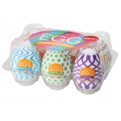 Набор из 6 мастурбаторов Tenga EGG IV с различным рельефом - Tenga - в Салавате купить с доставкой