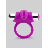 Лиловое виброкольцо с пультом ДУ Remote Control Cock Ring - Happy Rabbit - в Салавате купить с доставкой
