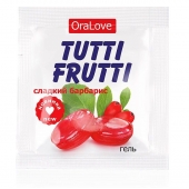 Гель-смазка Tutti-frutti со вкусом барбариса - 4 гр. - Биоритм - купить с доставкой в Салавате