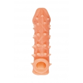Телесная закрытая насадка с пупырышками Cock Sleeve Size L - 17,6 см. - KOKOS - в Салавате купить с доставкой