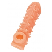 Телесная закрытая насадка с пупырышками Cock Sleeve Size L - 17,6 см. - KOKOS - в Салавате купить с доставкой