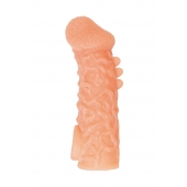 Телесная закрытая насадка с шершавой головкой Cock Sleeve Size M - 15,6 см. - KOKOS - в Салавате купить с доставкой