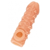 Телесная закрытая насадка с пучками шишечек Cock Sleeve Size S - 13,8 см. - KOKOS - в Салавате купить с доставкой Телесная закрытая насадка с пучками шишечек Cock Sleeve Size S - 13,8 см. - KOKOS - в Салавате купить с доставкой