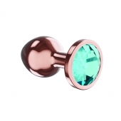 Пробка цвета розового золота с малиновым кристаллом Diamond Topaz Shine L - 8,3 см. - Lola Games - купить с доставкой в Салавате