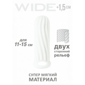 Белый фаллоудлинитель Homme Wide - 13 см. - Lola Games - в Салавате купить с доставкой
