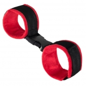 Красно-черные велюровые оковы Anonymo - ToyFa - купить с доставкой в Салавате
