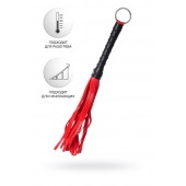 Красно-черный флоггер Anonymo - 28 см. - ToyFa - купить с доставкой в Салавате