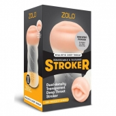 Мастурбатор-ротик ZOLO DEEP THROAT - Zolo - в Салавате купить с доставкой