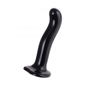 Черный стимулятор для пар P G-Spot Dildo Size L - 19 см. - Strap-on-me - в Салавате купить с доставкой