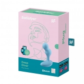 Голубой анальный вибростимулятор Deep Driver - 11,2 см. - Satisfyer - в Салавате купить с доставкой