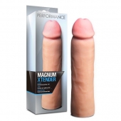 Телесная фаллическая насадка на пенис Magnum Xtender - 23 см. - Blush Novelties - в Салавате купить с доставкой