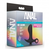 Черный анальный вибратор Silicone Vibrating Prostate Massager 01 - 10,8 см. - Blush Novelties - в Салавате купить с доставкой