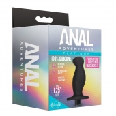 Черный анальный вибромассажёр Silicone Vibrating Prostate Massager 02 - 10,8 см. - Blush Novelties - в Салавате купить с доставкой