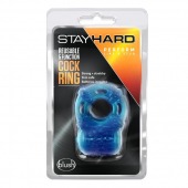 Голубое эрекционное виброкольцо Reusable 5 Function Cock Ring - Blush Novelties - в Салавате купить с доставкой