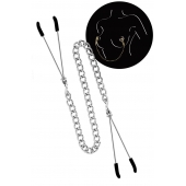 Регулируемые зажимы для сосков Sweet Caress Nipple Chain - Sweet Caress - купить с доставкой в Салавате Регулируемые зажимы для сосков Sweet Caress Nipple Chain - Sweet Caress - купить с доставкой в Салавате
