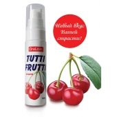 Гель-смазка Tutti-frutti с вишнёвым вкусом - 30 гр. - Биоритм - купить с доставкой в Салавате